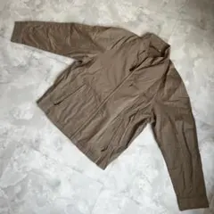 シンプルライフ ジャケット アウター ブラウン S 綿 コットン フルジップ