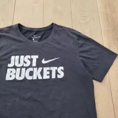 US古着 THE NIKE TEE JUST BUCKETS ナイキ 黒 L