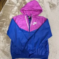 Nike フード付きナイロンジャケット S ピンク/ブルー