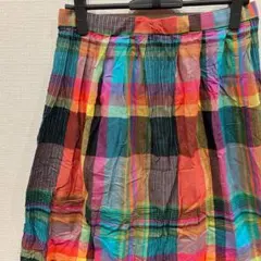 美品✨️【M~L】ロング フレアスカート チェック カジュアル アメカジ 古着