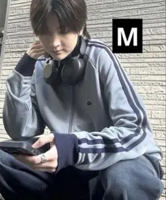 Kappa ジャージ トラックジャケット ジップアップ　サックス　M 値下げ！