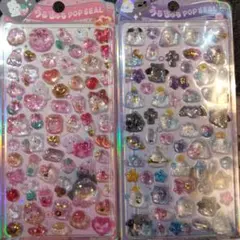 うるちゅるポップシール2枚セット【SHANLE公式・ライセンス取得商品】