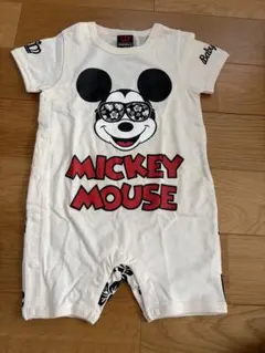 【新品】BABYDOLL サングラスミッキー半袖ロンパース