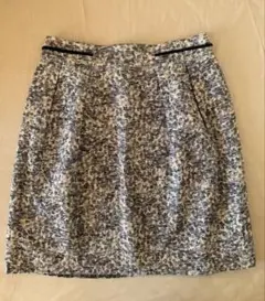 青系タイトスカート サイドポケット付き