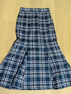 チェック柄 ロングスカート　ジーユー　マーメイド