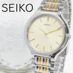 稼働/新品電池 SEIKO セイコー クォーツ メンズ 腕時計 純正ベルト 3針
