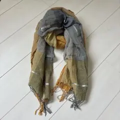 naturalistic チェック柄ストール　春夏