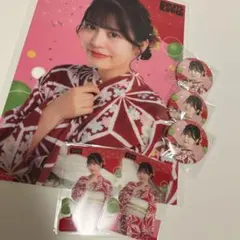 FRUITS ZIPPER 浴衣すきくじ 月足天音 クリアポスター 缶バッチ