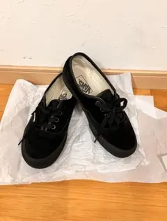 VANS オーセンティック スエード素材 ブラック 黒 23㎝