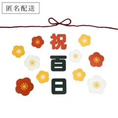 24時間以内投函【匿名】お食い初め・祝百日・熨斗アートセット|ベビーフォト100