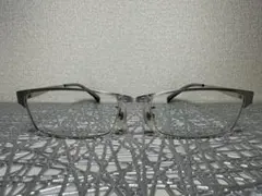 JINS シルバーメタルフレーム メガネ　MMF-16A-380QP
