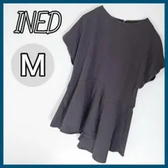 INED Tシャツ トップス ブラック アシンメトリー Mサイズ レディース 黒のサムネイル