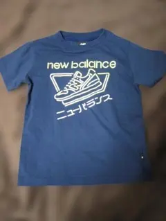 New Balance Tシャツ ネイビー スニーカープリント130のサムネイル