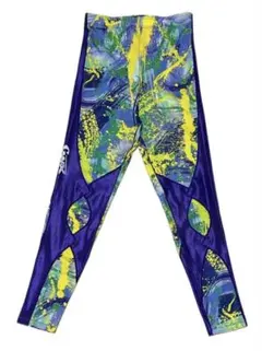 極美品　ワコールスポーツ　ストレッチパンツ　レギンス　総柄　マルチカラーのサムネイル