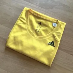 adidas アディダス スポーツウェア トップス イエロー 半袖