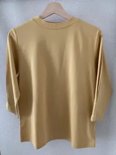 【ハルメク】デイリーコットンプルオーバー（ボートネック・タック七分袖）