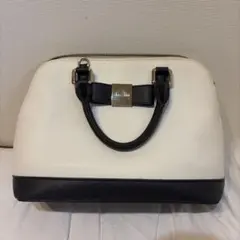 dazzlin ハンドバッグ バイカラー リボン