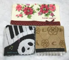 タオルセット　3枚　クレイサス　ローラアシュレイ　グーグーワールド　パンダ