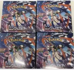 4BOXシュリンク付きポケモンカードニンジャスピナー内1boxシュリンク