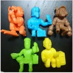 2014ジョージア★キン肉マン★働く！超人フィギュアコレクション５種類フィギュア