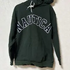 【最終値下げ】NAUTICA ダークグリーン フード付きパーカー