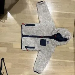 Patagonia フリースジャケット 4T アイボリー/ネイビー