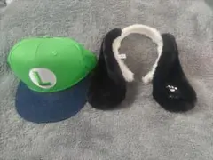 ユニバ ルイージ キャップ スヌーピー カチューシャ