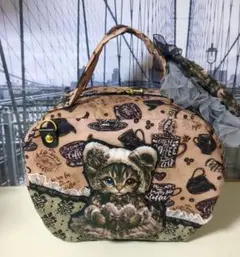 ねこちゃんパネル　ハンドメイド　バックのサムネイル