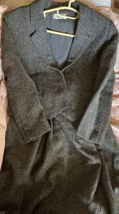 レディース　VIVA ONE スーツ　M グレー系　レトロ　卒園　卒業式