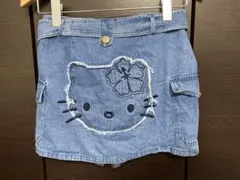 日本限定　サンリオ　Hello Kitty デニムミニスカート ベルト付きのサムネイル