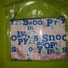 スヌーピー プリントポーチ