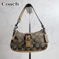 希少色✨COACH アクセサリーポーチ スモールホーボー ピンク 肩掛け