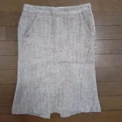 MACPHEE ヘリンボーン タイトマーメイドスカート