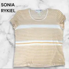 SONIA RYKIEL ストライプ 半袖Tシャツ M パイル地のサムネイル