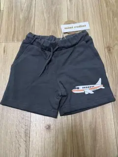 ミニロディーニ　飛行機　ハーフパンツ　グレー　92/98 パンツのサムネイル