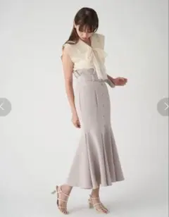 snidel フロントボタンマーメイドスカート