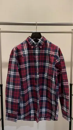 UNIQLO、チェック柄、ボタンダウンシャツ、Lサイズ