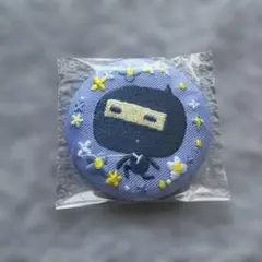 たまごっち 刺繍缶バッジ ござるっち 刺繍CANバッチ