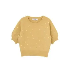 dazzlin 半袖 ニット イエロー ドット柄のサムネイル