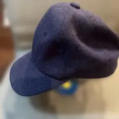 m*u様 キャップ　ネイビー　ウール