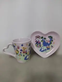 東京ディズニーランド 不思議の国のアリス マグカップ＆プレート