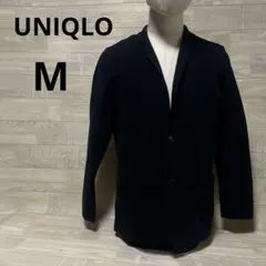 ユニクロ ストレッチミラノリブジャケット ネイビー　M 425788