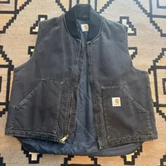 山田蓮 Carhartt v26 BLACK USA ダックベスト XL - メルカリ
