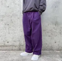 製品染めチノクロス WIDE PANTS ブサイクパンツ パッカリングパンツのサムネイル