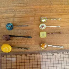 カラフルなヘアピンセット