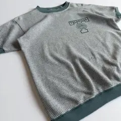 60s TECHNICAL ボーダー ヴィンテージ半袖スウェット カレッジ