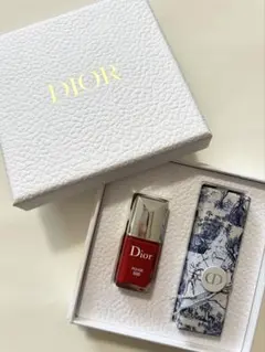 新品 Dior ディオール ノベルティ リップケース ネイルセット - メルカリ