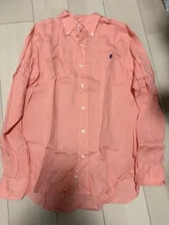 Gymphlex フランダースリネン 長袖シャツ S オレンジ