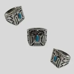 サンダーバード リング ターコイズカラー US7号 ネイティブ インディアン