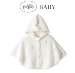 gelato pique BABY スター柄 ポンチョ 70-80